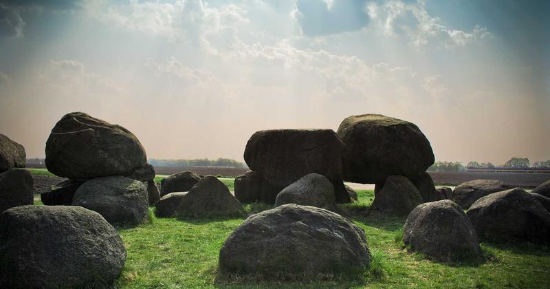 Small figure in a large landscape suggesting powerlessness